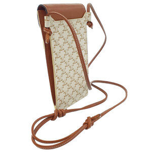 Celine Mobile Smartphone Canvas Flap Triomphe Pouch
